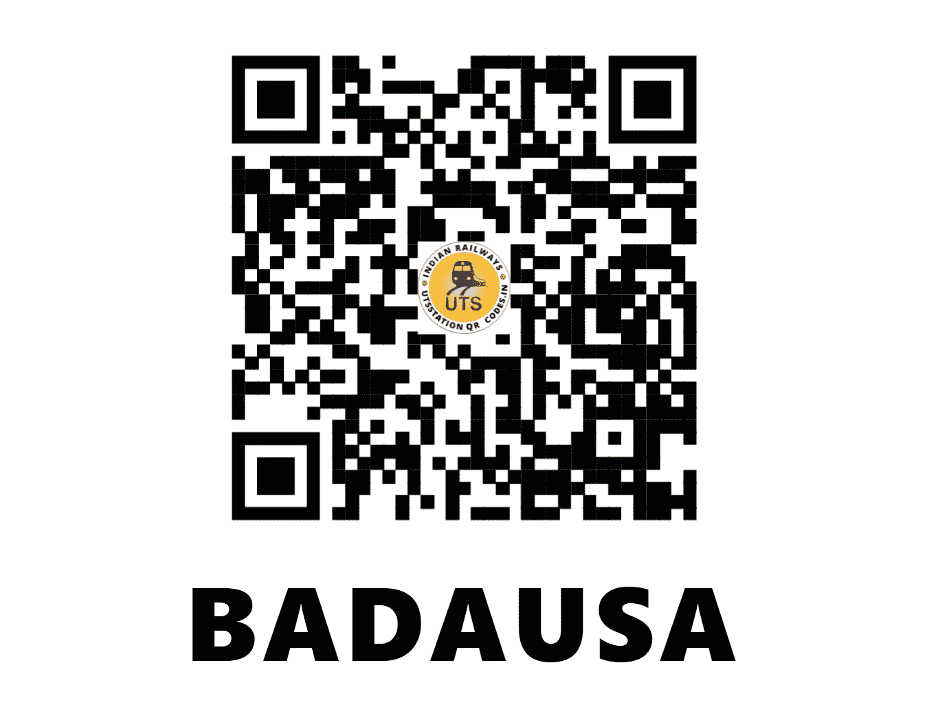 UTS QR Code for BADAUSA - BUS - NC (UTTAR PRADESH)